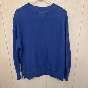 Aerie Women's Vibrant Blue Crew Neck Sweater